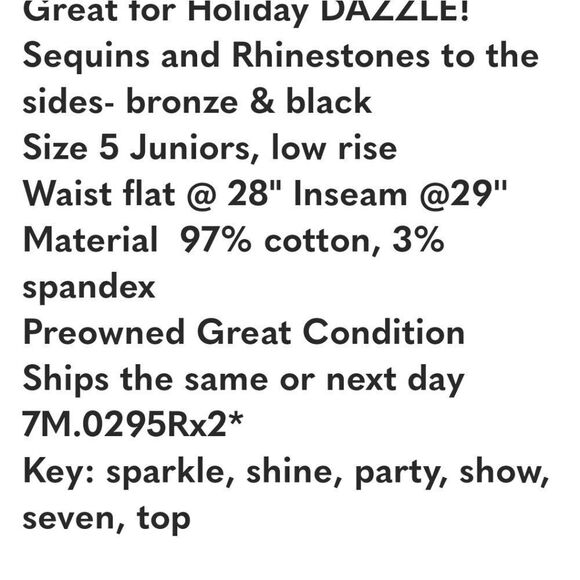 Sequins Truce Skinny Jeans - Picture 8 of 8